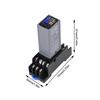 H3Y-2/4 Liquid Crystal Time Relay AC 220V DC 12V 24V Dual Time with Base Small Digital Display Cycle Time Control Delayer