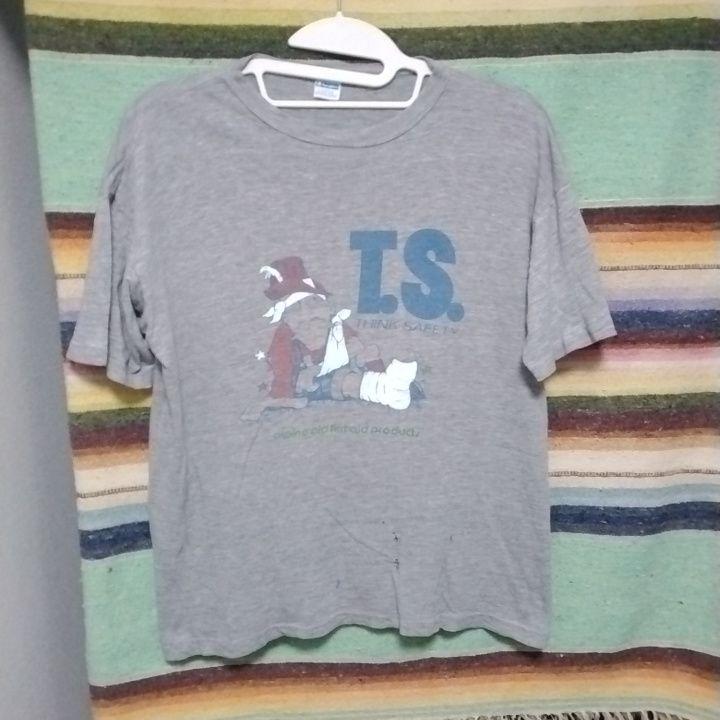 

[USED] 70s/80s Champion T-shirt with bar tag, stained tricot tag, and ran tag