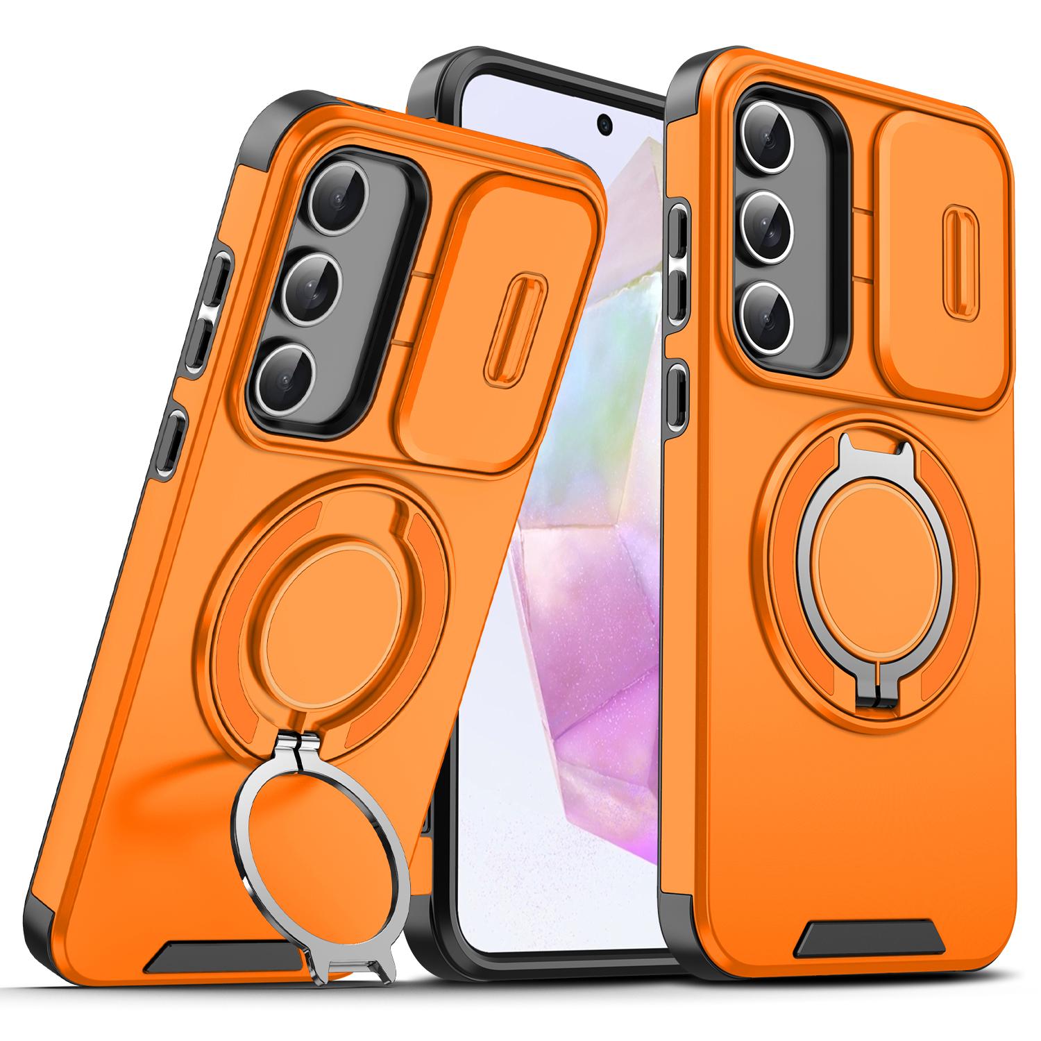 

For OPPO A80 Case OPPO A3 Pro Cover oppo A80 A3Pro K12x Magnetic Ring Armor Slide Camera Lens Case Magsafe Wireless Charge Cover OPPO A80