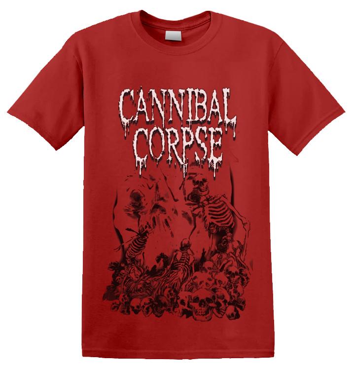 CANNIBAL CORPSE - Футболка Pile Of Skulls 2018 (красный) XXL