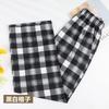 Plaid Pants Women's Summer Thin High Waist Drape Loose Narrow Straight Pants Thin Wide Leg Pants Small Casual Pants