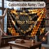 Manta Decorativa com Tema de Arte Personalizada com Nome em Texto Manta Macia e Aconchegante para Casa Sofá Cama