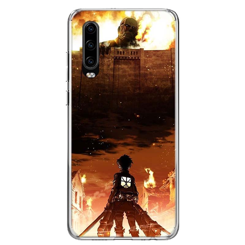 Attack on Titan Anime Cover Phone Case For Huawei P30 P20 P10 P40 P50 Pro Mate 20 40 30 10 Lite Popular Fundas Art Gift Coque