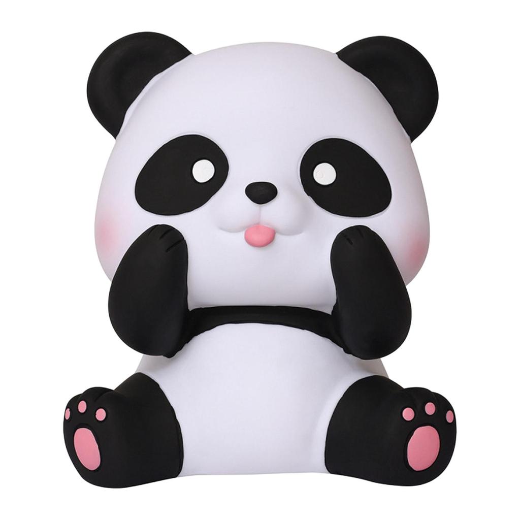 Piggy Bank Desktop Animal Statue Lovely Cartoon Panda Sculpture Anti-Fall Cartoon Saving Money Box for Children's Gift