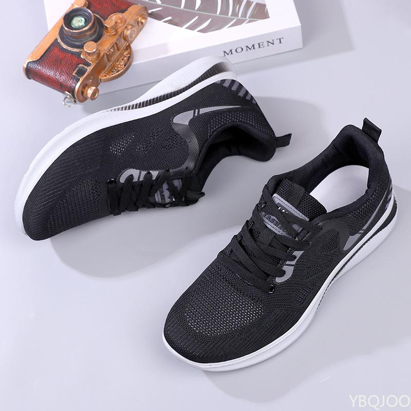 Fashion Autumn new breathable comfortable anti slip men's shoes with soft soles simple comfortable casual sports mesh shoes