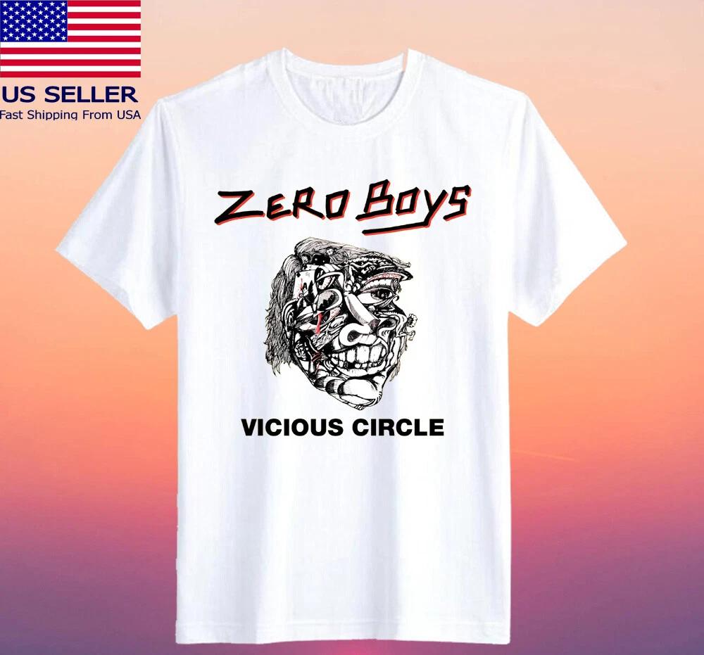 Zero Boys Vicious Circle Men s White Size S-5XL 4XL