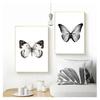 Malerei Schwarz Weiß Schmetterling Nordic Poster Leinwand Kunst Tier Wand Bilder Für Wohnzimmer COLORFULBOY Wand Kunstdruck Leinwand