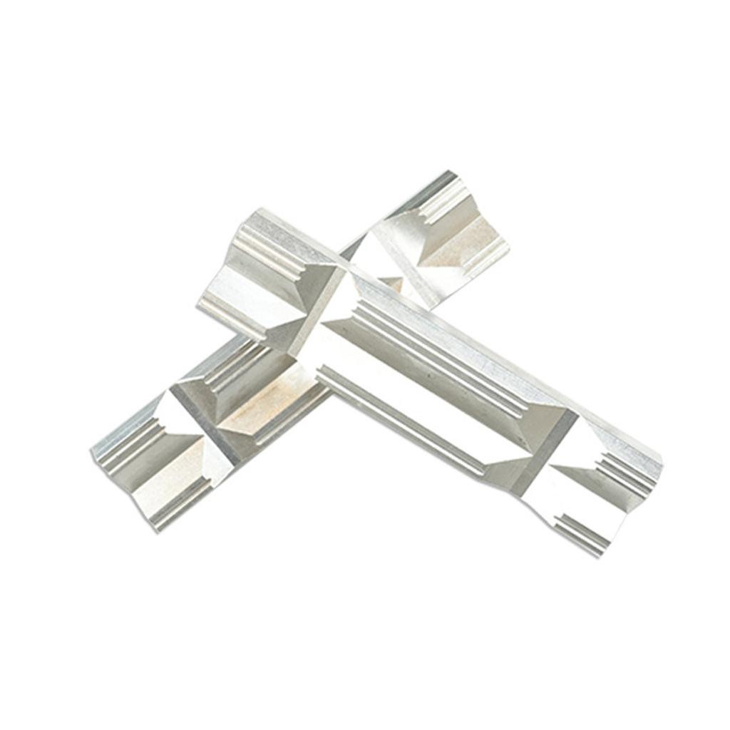 2Pcs Vise Jaw Pad Soft Magnetic Vise Jaw Pad Aluminum Multipurpose Jaw Protectors Metal Clamps Jaw Flat Cover Silver Jaw