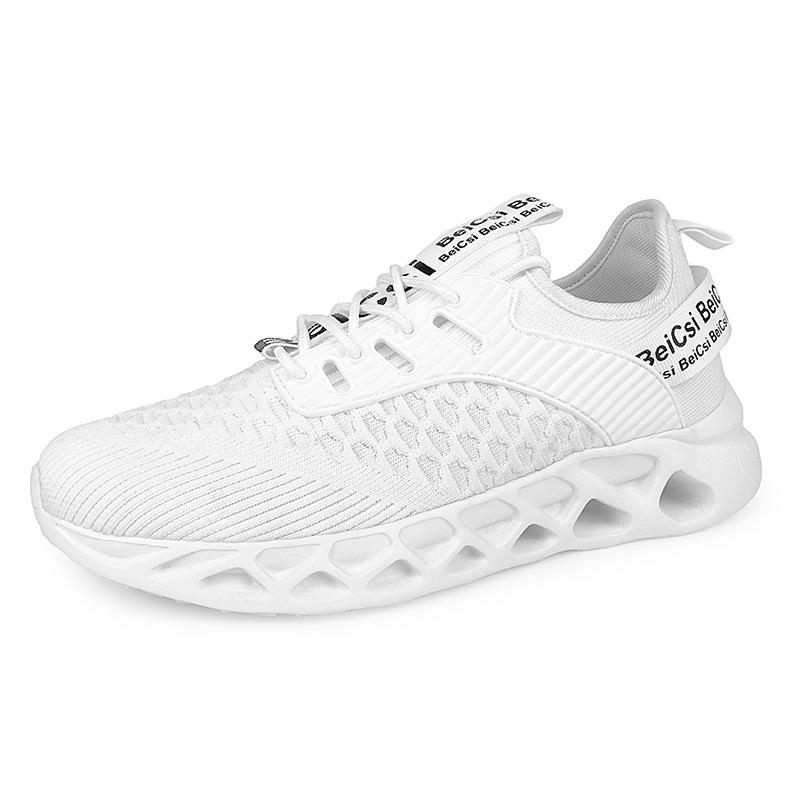 Grandes tailles quatre saisons nouvelles chaussures pour hommes maille tissée respirante chaussures de sport décontractées chaussures de sport de couple chaussures de course