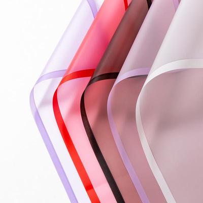 4 Stück Einfarbig DIY Papier Transparentes Packpapier Verdickt Wasserdicht Blumenstrauß Verpackung 57 * 57cm