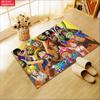 Anime Straw Hat Crew Party Doormat, Cartoon Character Non-slip Floor Mat, Decorative Entrance Rug for Home Living Room Bedroom