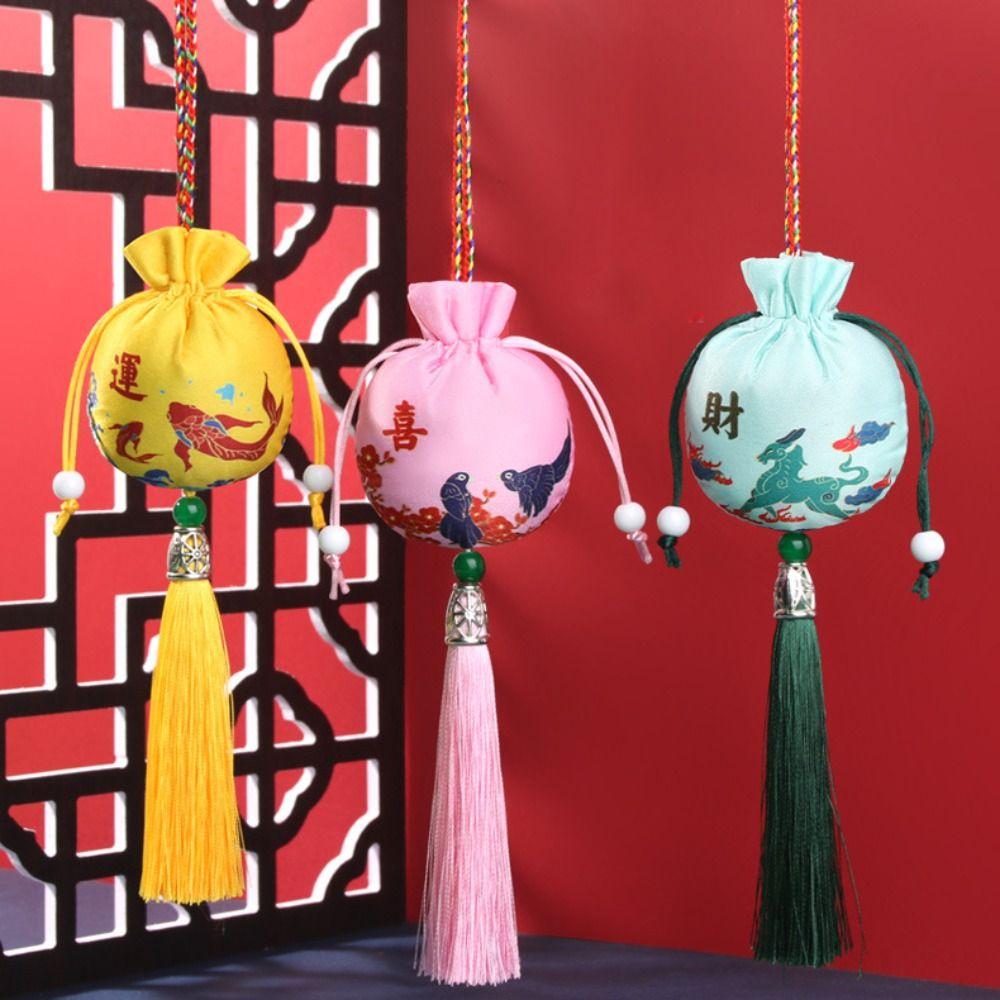 Tassel Women Sachet Hanging Neck Chinese Style Sachet Antique Jewelry Packaging  Children