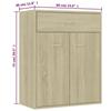 VidaXL Buffet Chêne sonoma 60x30x75 cm Bois d'ingénierie 800714