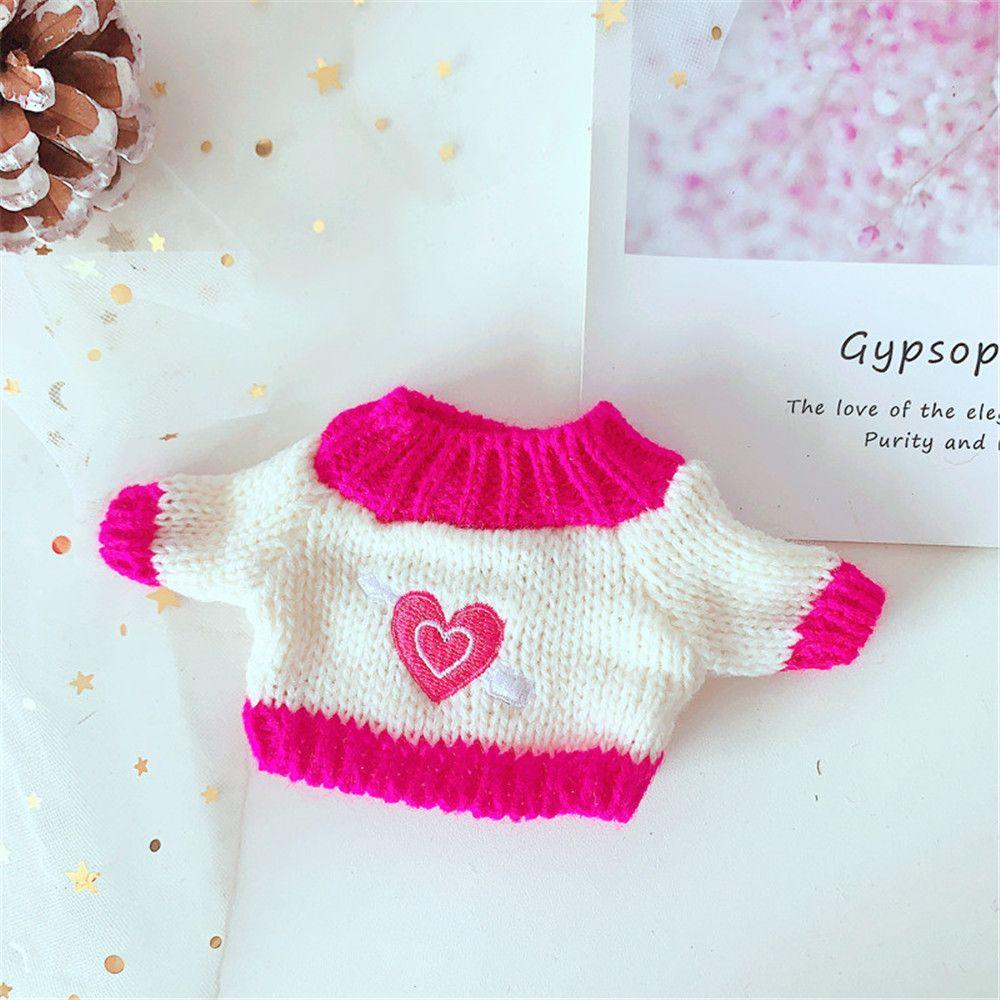 Doll Clothes for 20cm Dolls Plush Doll's Clothing Sweater Stuffed Toy Dolls Outfit for Idol Dolls Accessories