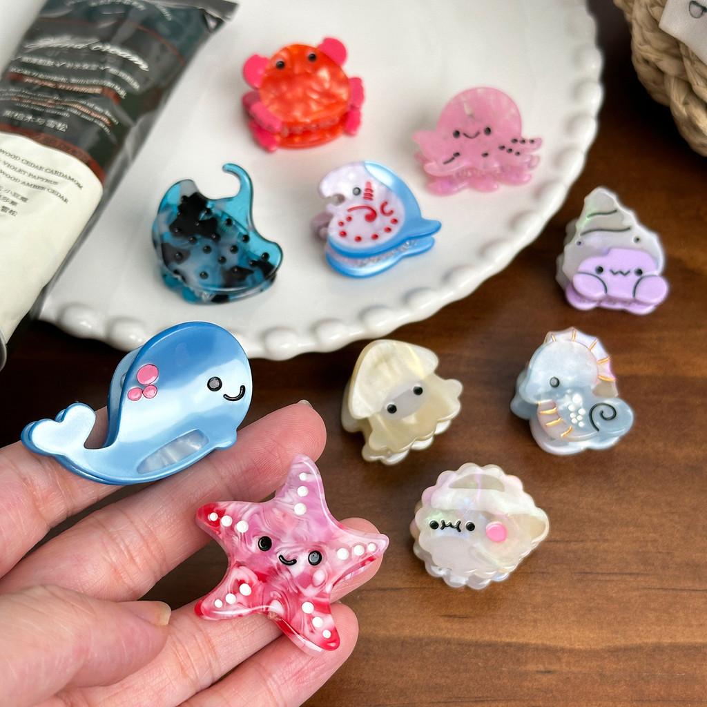 Original Design Ocean Animal Mini Hair Clips Cute Cartoon Claw Clips For Women
