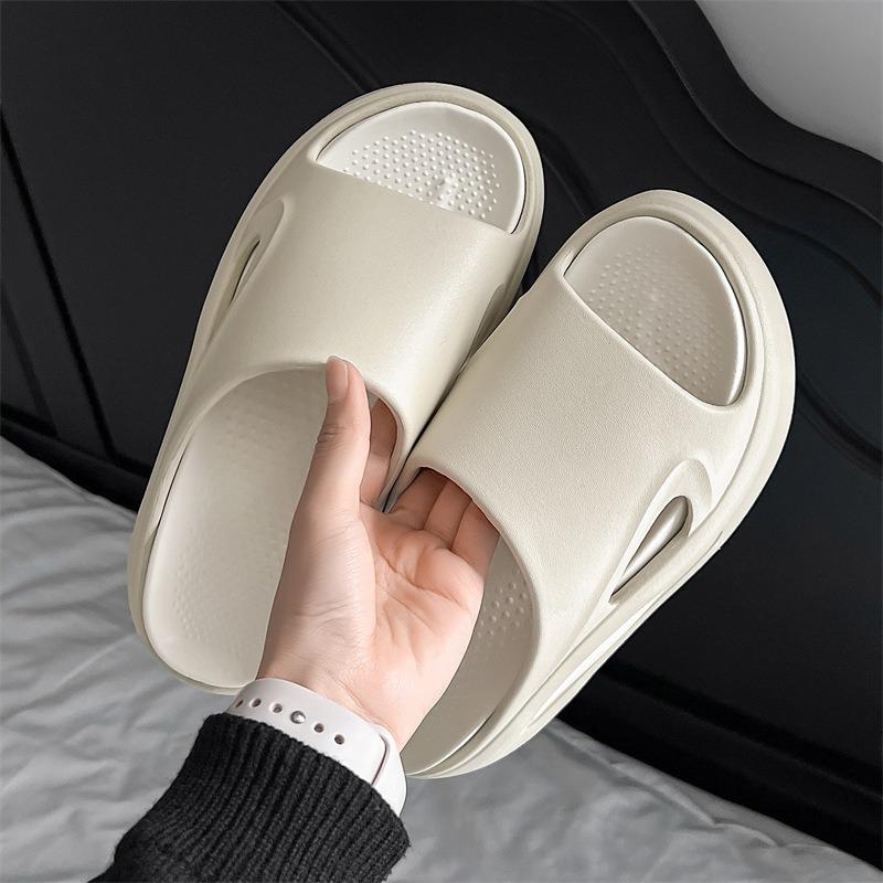 Women's Summer Heightened Thick-bottomed Non-slip Versatile One-word Drag Casual Fashion Wear-resistant Outsole Beach Cool Slippers