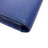 BVLGARI Flap Bicolor Be zero one leather Purse blue leather mens Used