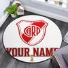 Custom Name,River Plate Pattern Round rug,Carpet Rug for Living Room Bedroom Playroom ,Non-slip Floor Mat,Holiday Gifts and Birthday Gifts.