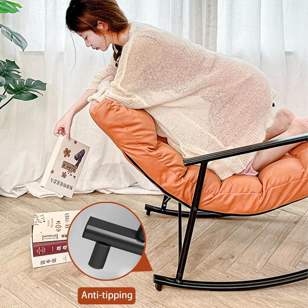 Living Room Chairs Lazy Sofa Rocking Lounge Chair Modern Balcony Bedroom Relaxing Rocking Reading Leisure Lounge Armchair Chair