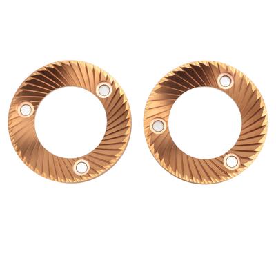 2PCS Coffee Grinder Flat Burr 64mm Titanium Plated Multi Purpose Flat Burr for DF64 DF64P DF64E