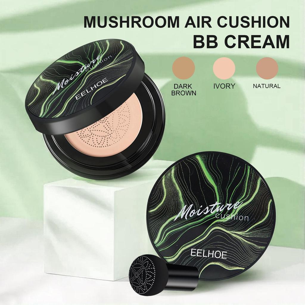 EELHOE Pilzkopf Air Cushion BB Cream Wasserdicht Feuchtigkeitsspendend Gesichtskosmetik Aufhellende Make-up-Basis Magische Creme Foundation