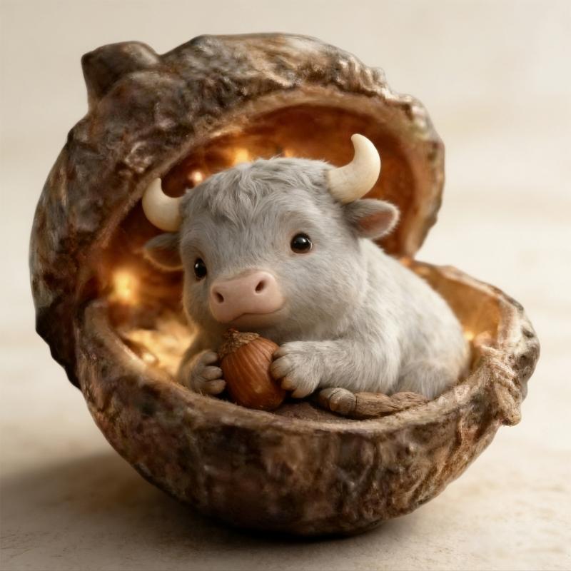 2D Acrylic Highlands Cow Christmas Ornament Christmas Tree Ornament Farm Animal Decors Christmas Tree Hanging Decors