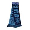 Manchester City FC Wordmark Reverse Jacquard Knitted Scarf