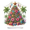 2D Flat Xmas DIY Diamond Painting Tabletop Ornaments Kit Diamond Painting Desktop Ornaments Kit for Home Office Desktop Decor