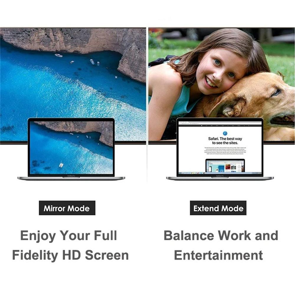 Mini DisplayPort To HDMI-compatible Adapter 4K/1080P DP Male To HD Female Converter Compatible for MacBook Air/Pro TV Projector