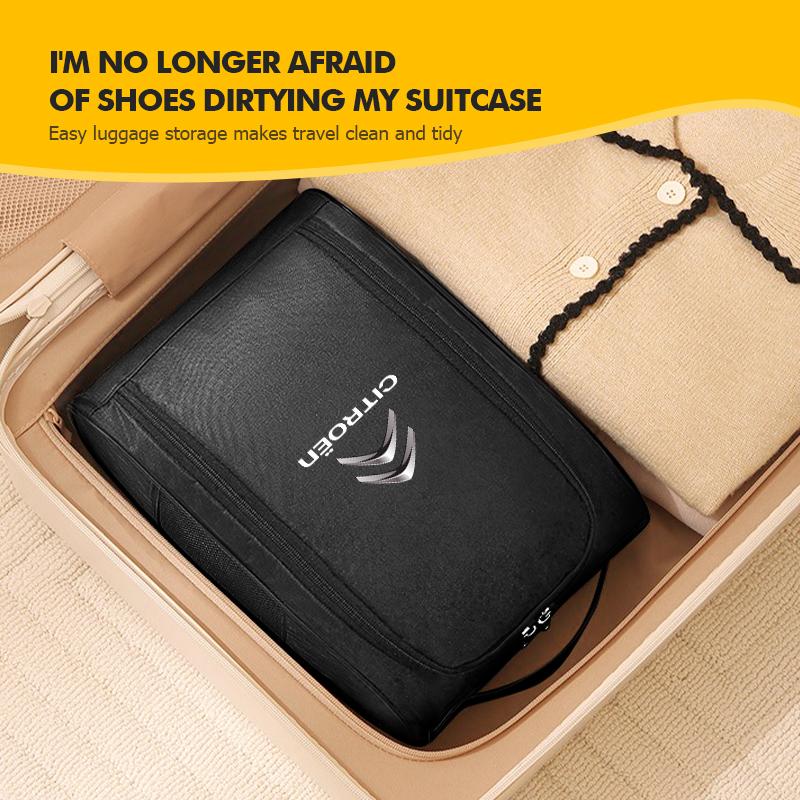 Portable Shoes Bag Outdoor Travel Storage Bag Sneakers Organizer For Citroen Grand Berlingo Jumper Celysee Xsara Picasso
