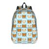 Rilakkumas  Cartoon Backpack for Men Women Teenage Student Work Daypack  Laptop Canvas Bags Outdoor