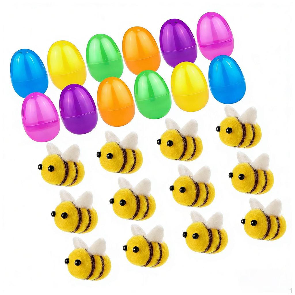 Easter Egg Filled Basket Stuffers Decorative Cute Colorful Eggs Party Favor for Kids School