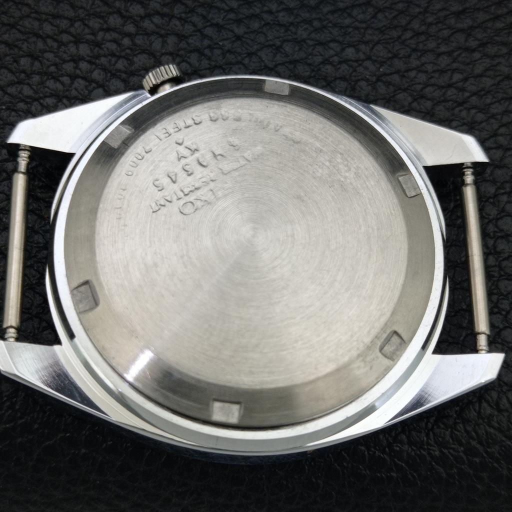 VINTAGE REFURBISHED SEIKO 5 AUTOMATIC JAPAN MENS SILVER DIAL WATCH a708575-1