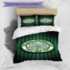 Celtic Football Club Crest Printed Pattern Duvet Cover Set – includes 1 duvet cover and 2 matching pillowcases Bedroom decor Christmas gifts