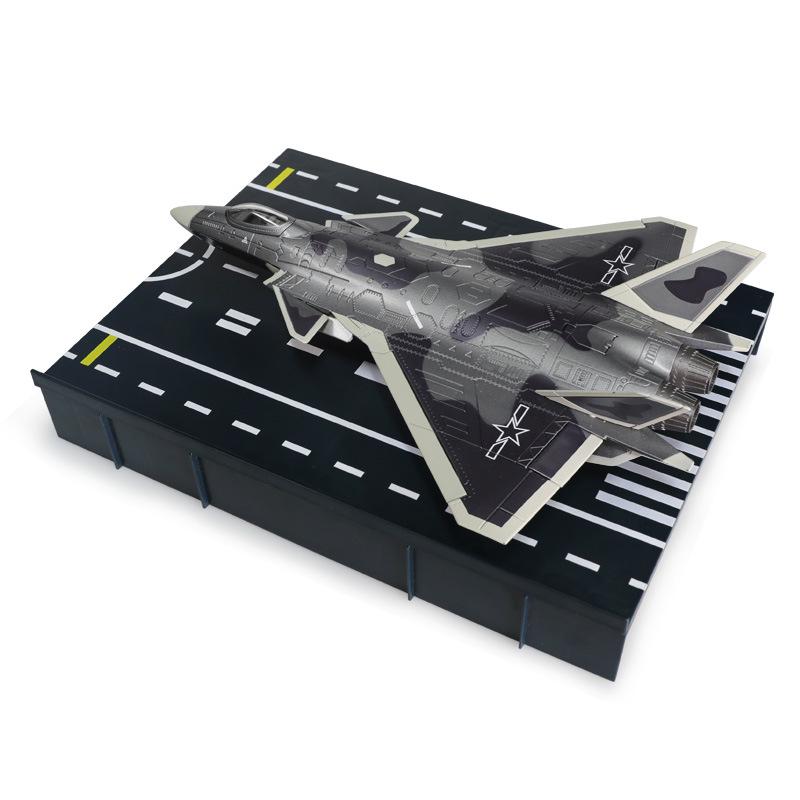 1:72 Scale J-20 Stealth Fighter Jet Model - Alloy Finished Military Ornament