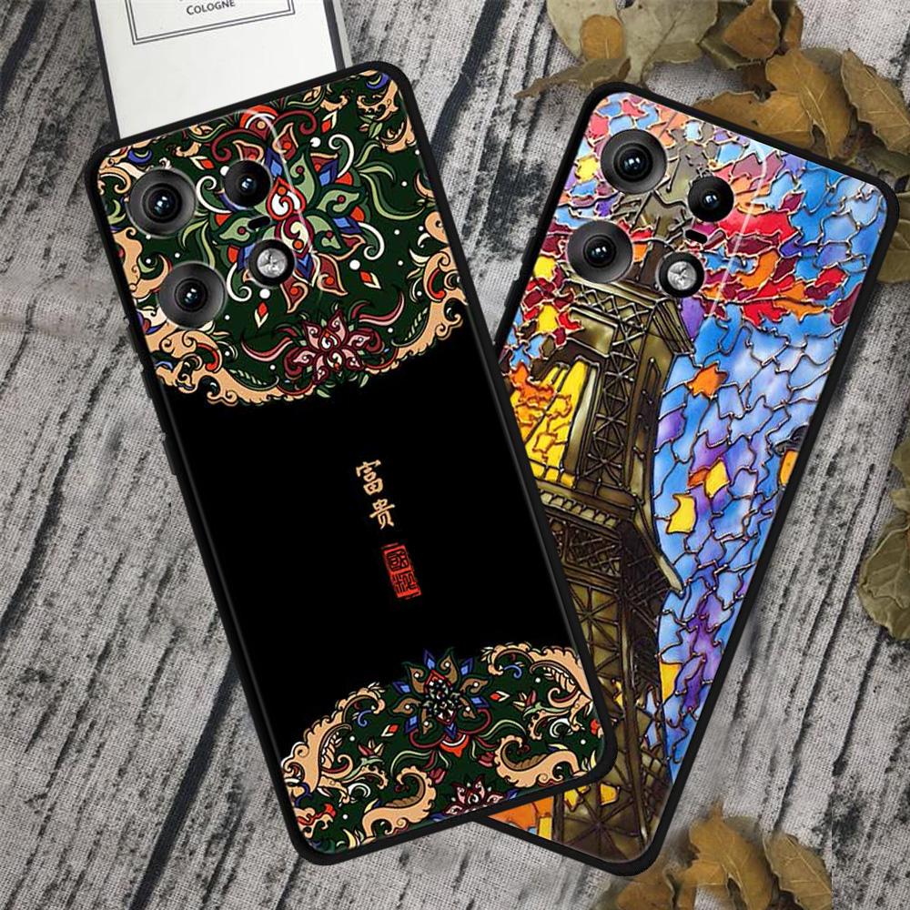 For Motorola Edge 50 Pro 5G Case Pattern Printed Flexible TPU Phone Cover