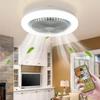 Ceiling Fan Remote Control Light 30W LED Lamp Fan Smart Ceiling Fans For Sitting Room Bedroom