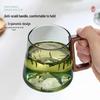 High Borosilicate Glass Tea Cup with Wooden Handle