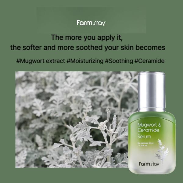 FARM STAY Mugwort & Ceramide Toner 150ml, Emulsion 120ml, Serum 35ml, Cream 55ml (15 Options)