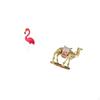 Flamingo Camel Garden Sculpture Figurine Animal Ornament for Holiday Art Entrance Shelf Living Room