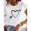 Summer T-shirt Clothing Dragonfly Pattern Printing T-shirt Short-sleeved Top Fashion Casual Ladies Women