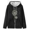 Women's Fashion Long-sleeved Zipper Hoodie Jacket