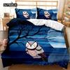 Owl Bedspread Cover Collection Adorable Owl for Kids Boys Girls Adorable Animal Bed Ensemble Bedclothes Full Size Queen Size King Size Size Polyester
