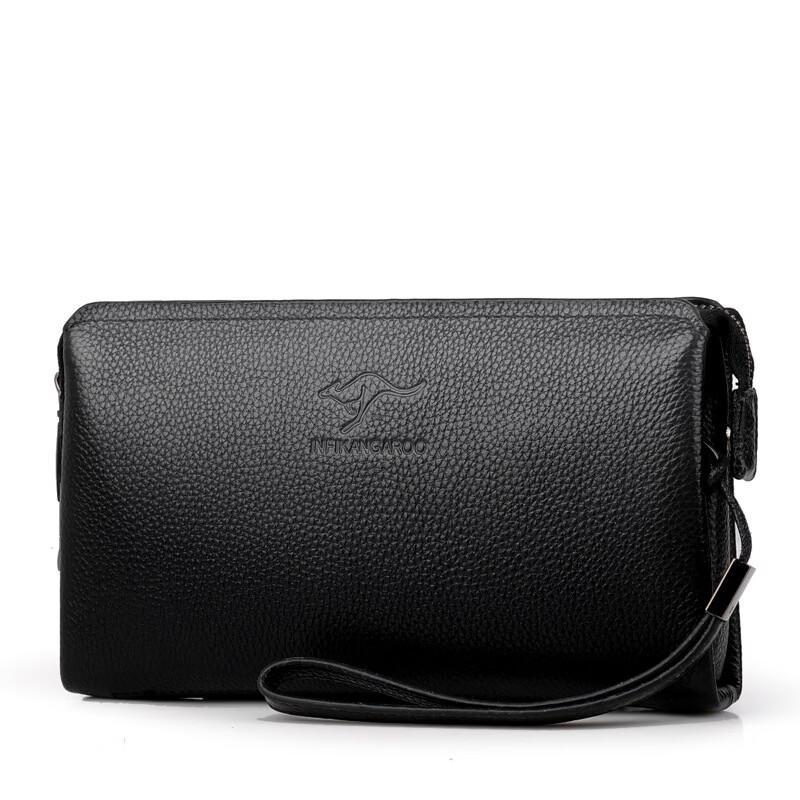 MDNG Men's Top-Grain Leather Clutch Bag