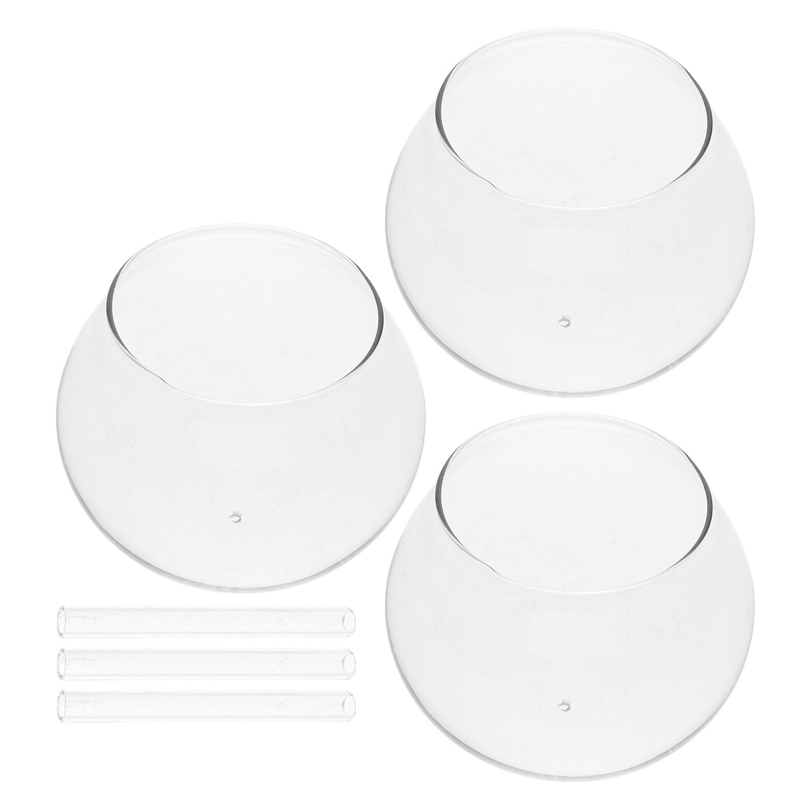 Cabilock Японские стеклянные ветряные колокольчики с набором для самостоятельного творчества Прозрачные ветряные колокольчики Ручная работа Ветряные колокольчики для улицы Домашний декор Чехлы, 6, Набор, Подвески,