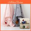Coral Fleece Bath Towel With Animals Embroidery For Adults And Couples Home Use Gift