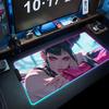 Juri Han Mouse Pad RGB Gaming Mousepad Big LED Pad PC Desk Mat Luminous Mouse Pad Large Keyboard Mats Table Rug With Backlit
