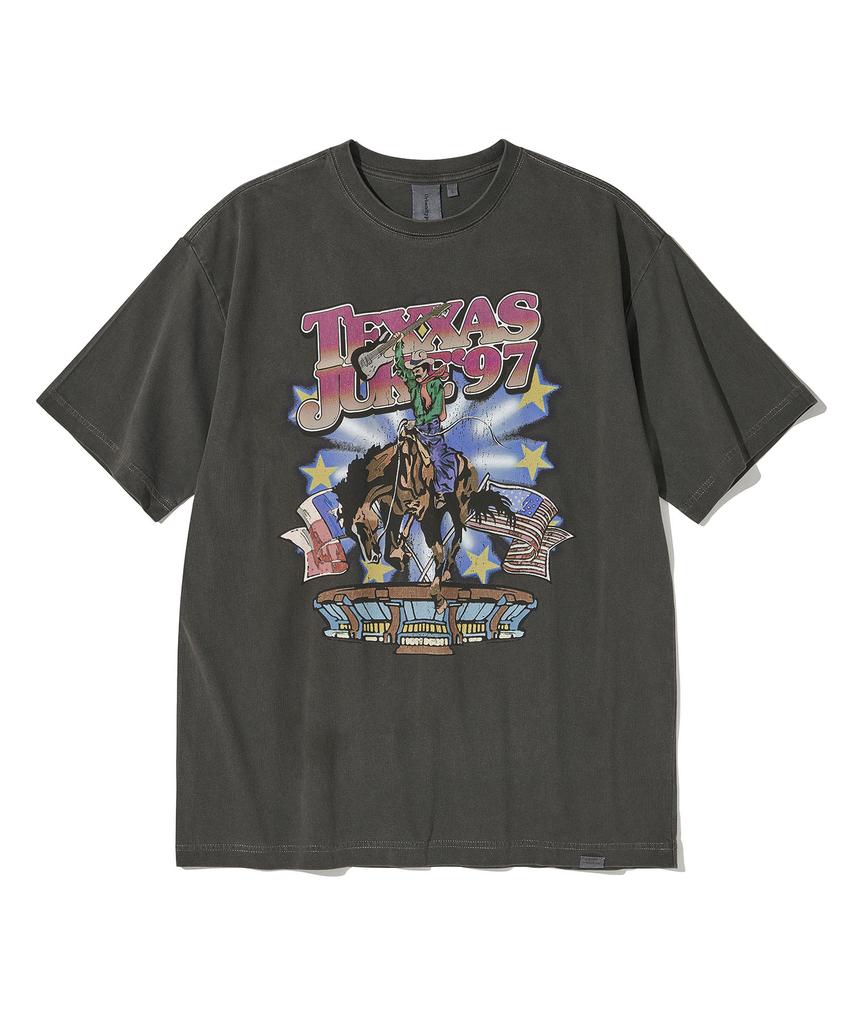 URBANDTYPE Texas Cowboy Jam T-Shirt_Charcoal