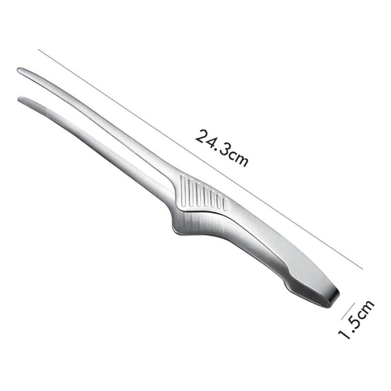 

Щипцы для барбекю, зажимы для барбекю, кухонные принадлежности из нержавеющей стали, кухонные принадлежности для приготовления пищи на открытом воздухе, антипригарный зажим для стейка, инструмент для выпечки серебряный