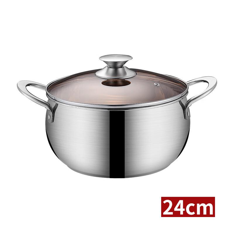 2L Thickened Stainless Steel Induction Soup Pot